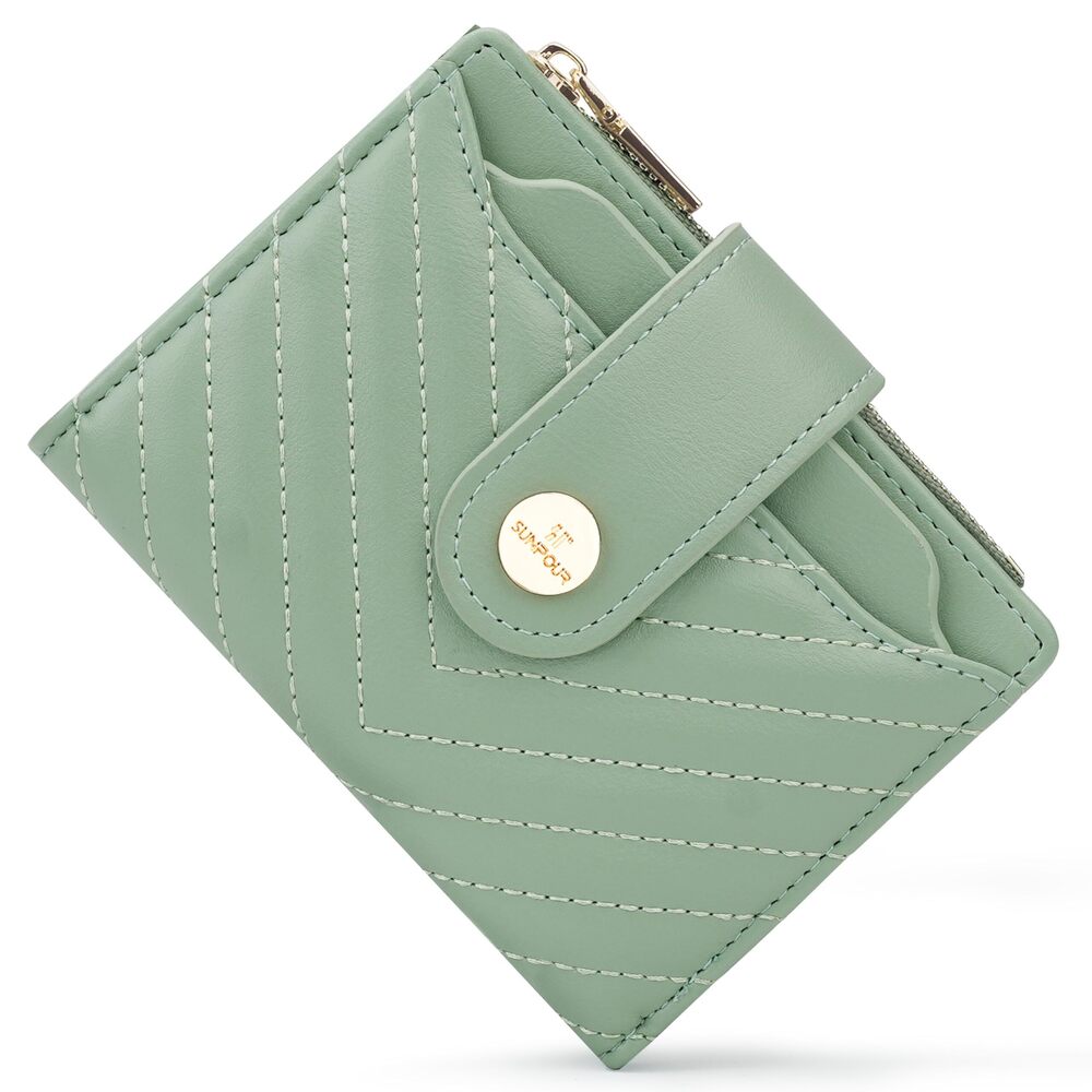 3649 Small Wallet,Slim Bifold Leather Wallet RFID Card Holder Compact